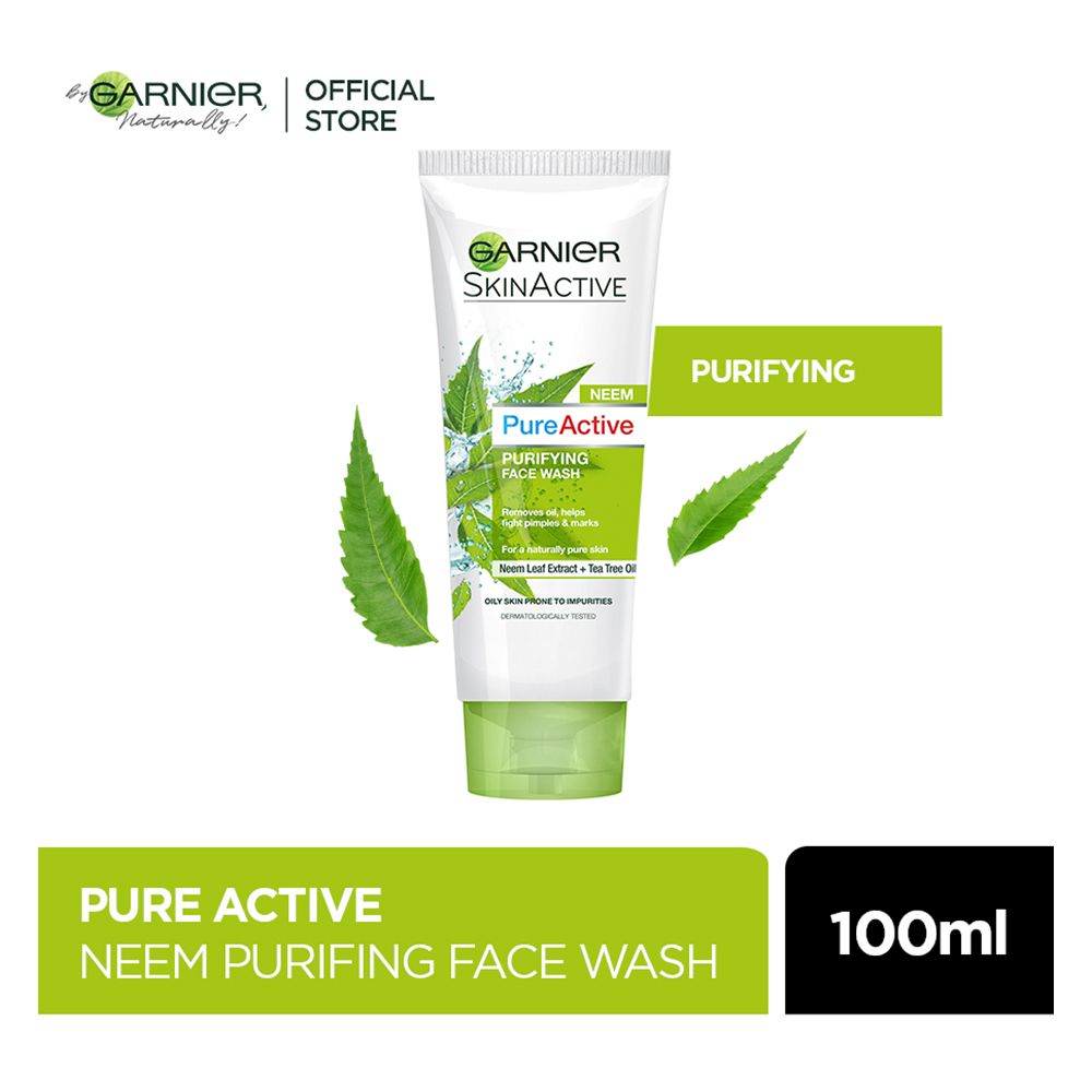 GARNIER PURE ACTIVE FACE WASH 100ML