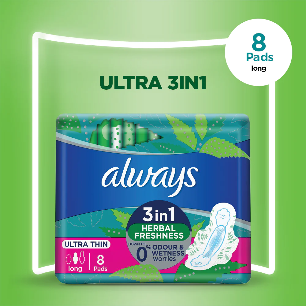 ALWAYS MAXI ULTRA THIN LONG (8 PEICES)